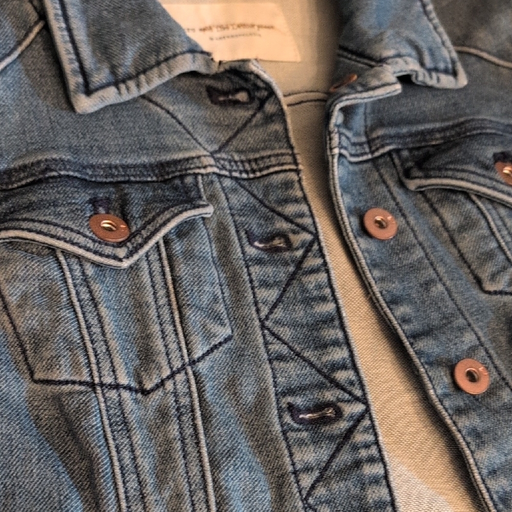 Pilcro and the Letterpress Light Blue Denim Jacket - Picture 4 of 11